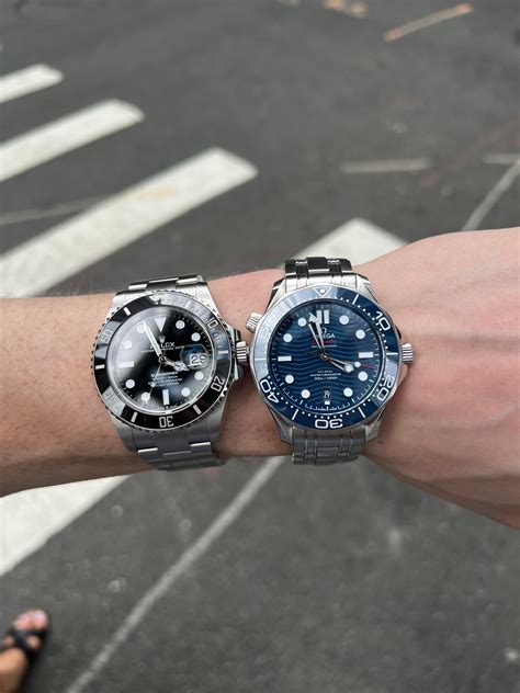 omega seamaster 300 vs rolex submariner|omega vs rolex reddit.